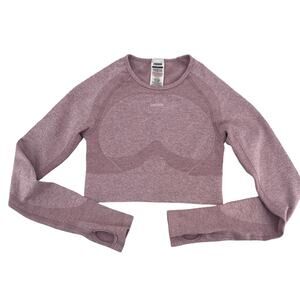 Gymshark Dusty Pink Long Sleeve Top small